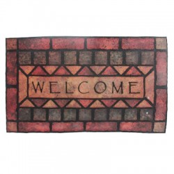 TAPETE 45x75cm WELCOME STONES APACHE MILLS. - Envío Gratuito