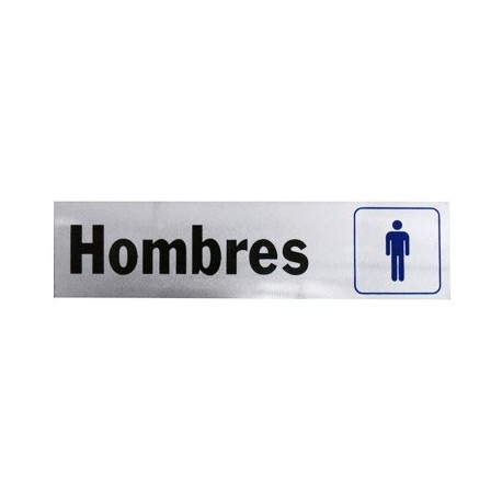 LETRERO DE ALUMINIO HOMBRES HY-KO. - Envío Gratuito