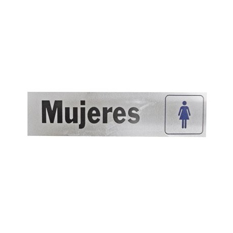 LETRERO DE ALUMINIO MUJERES HY-KO. - Envío Gratuito