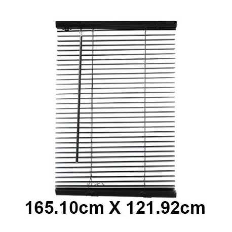 PERSIANA HORIZONTAL 65X48 NEGRO BALI. - Envío Gratuito