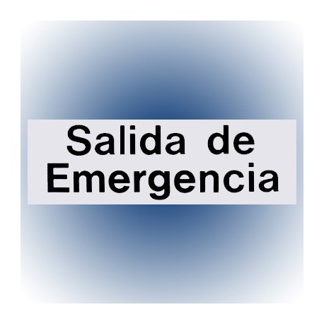 LETRERO SALIDA DE EMERGENCIA 7.6x22.8 cm. HY-KO - Envío Gratuito