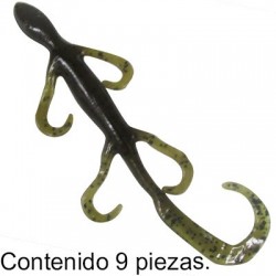 CEBO DE PESCA LIZARD GRN PUMP 6 PULGADAS paq c-9 ZOOM. - Envío Gratuito