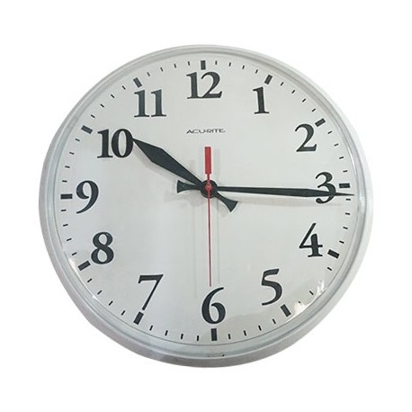 RELOJ DE PARED INT-EXT 12.5 pulgadas WHITE 01960 ACURITE. - Envío Gratuito