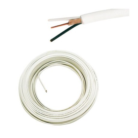 CABLE BLANCO DE 3 ALAMBRES ROMEX DE 14-2 250ft (76.2m) - Envío Gratuito