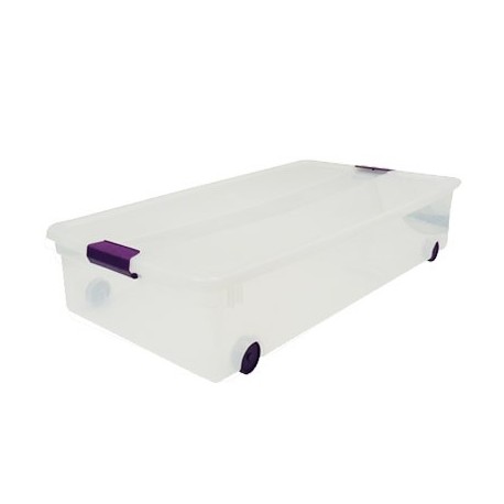 CAJA ALMACENAJE CLEAR VIEW BAJO CAMA STERILITE - Envío Gratuito