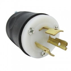 CLAVIJA MEDIA VTA 3P 3H 20A - 125/250V LEVITON. - Envío Gratuito