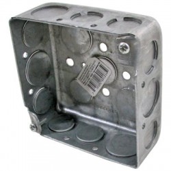 CAJA CUADRADA METALICA 4X4 PULGADAS 46321 VOLTECH. - Envío Gratuito