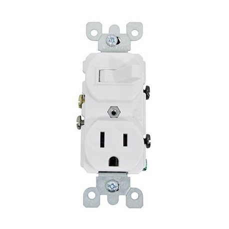 INTERR  MAS  TOMA TRAD BLANCO LEVITON. - Envío Gratuito