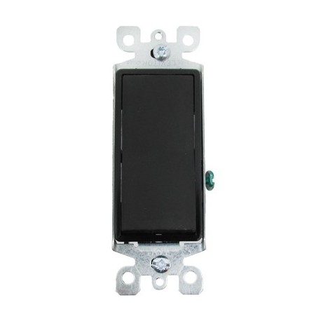 INTERRUPTOR DECORA 3 VIAS NEGRO LEVITON. - Envío Gratuito