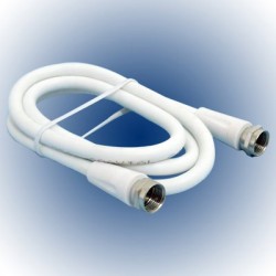 EXTENSION COAXIAL 3ft BLANCO POWER WORKS. - Envío Gratuito