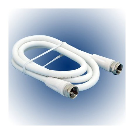 EXTENSION COAXIAL 3ft BLANCO POWER WORKS. - Envío Gratuito