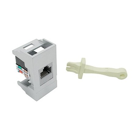 MODULO TELEFONICO MODULAR CAT 3 GRIS LEVITON. - Envío Gratuito