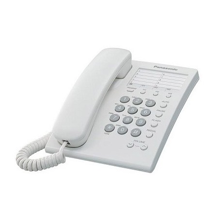 TELEFONO ALAMBRICO BASICO BLANCO 13 MEMORIAS PANASONIC - Envío Gratuito