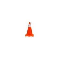 CONO PVC NARANJA C/REFLEJANTE 45cm 13121 TRUPER. - Envío Gratuito