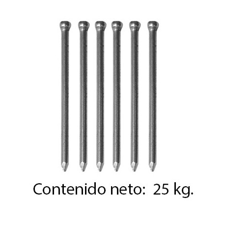 CLAVO STD. 2 pulgadas SIN CABEZA CAJA 25KG CN. - Envío Gratuito