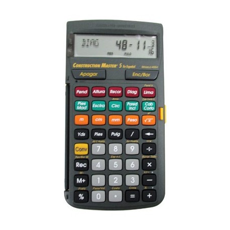 CALCULADORA COSNTRUCCION MASTER 5 ESPAÑOL CALCULATED INDUSTRIES - Envío Gratuito