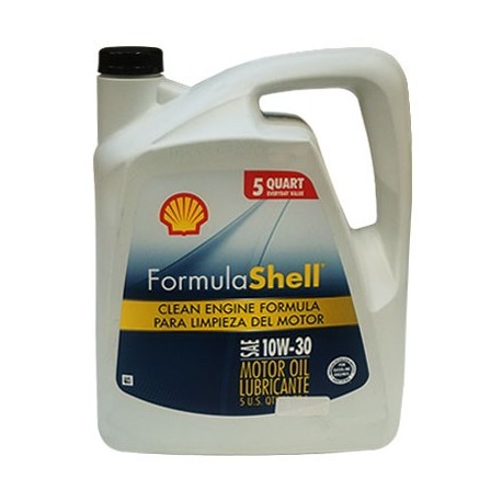 ACEITE PARA MOTOR A GASOLINA SHELL 10W30 4.7 LITROS. - Envío Gratuito