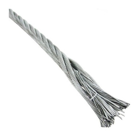 CABLE ACERO 1/8 pulgadas X 75m 7X19h (ROLLO) 44211X75 FIERO. - Envío Gratuito