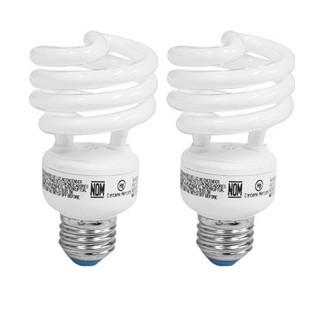 FOCO AHORRADOR ESPIRAL LUZ CALIDA DE 19 WATTS 2 PK WESTINGHOUSE - Envío Gratuito