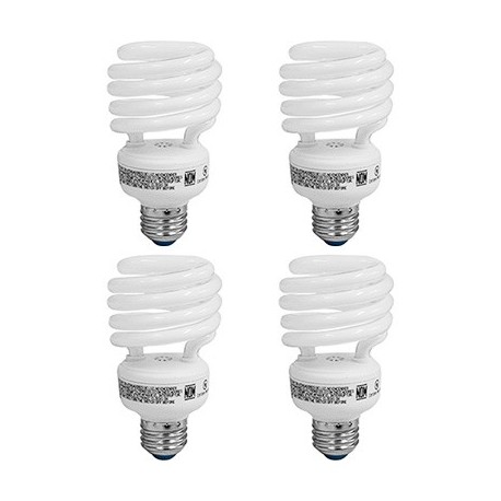 FOCO AHORRADOR ESPIRAL LUZ DE DIA DE 23 WATTS 4 PK WESTINGHOUSE - Envío Gratuito