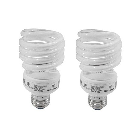 FOCO AHORRADOR ESPIRAL LUZ DE DIA 23 WATTS 2 PK WESTINHOUSE - Envío Gratuito