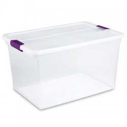 CAJA ALMACEN CLEARVIEW 62.43 LTS.(66 QT.) STERILITE - Envío Gratuito