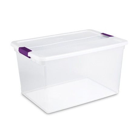 CAJA ALMACEN CLEARVIEW 62.43 LTS.(66 QT.) STERILITE - Envío Gratuito