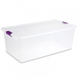 CAJA ALMACEN CLEARVIEW 104.06 LTS.( 110 QT.) STERILITE - Envío Gratuito