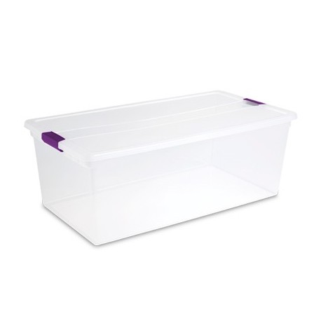 CAJA ALMACEN CLEARVIEW 104.06 LTS.( 110 QT.) STERILITE - Envío Gratuito