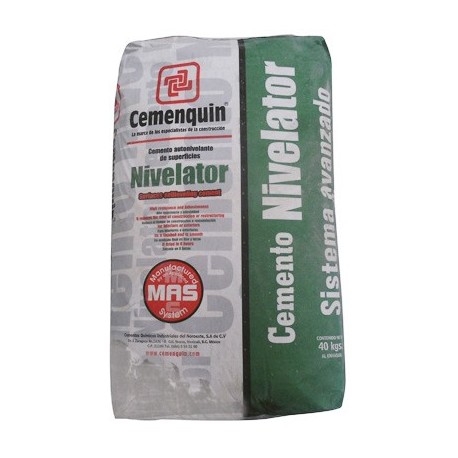 CEMENTO AUTONIVELANTE 20kg NIVELATOR - Envío Gratuito