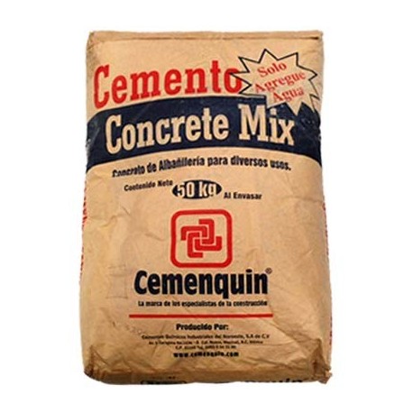 CONCRETO PREPARADO 40kg CONCRETE MIX CEMENQUIN - Envío Gratuito