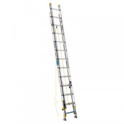 ESCALERA EXTENDIBLE CON NIVELADOR DE 24 ESCALONES TIPO II WERNER - Envío Gratuito