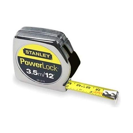 CINTA METRICA POWERLOCK 3.5m STANLEY - Envío Gratuito