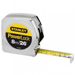 CINTA METRICA POWERLOCK 8m 33-428 STANLEY. - Envío Gratuito