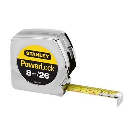 CINTA METRICA POWERLOCK 8m 33-428 STANLEY. - Envío Gratuito