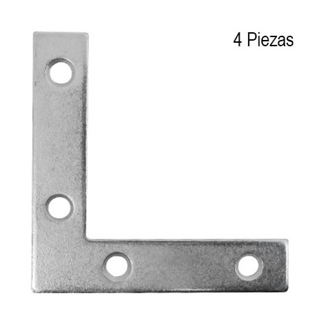 PLACA L PARA MUEBLE ZINC  4-PK 60991 ANVIL MARK - Envío Gratuito