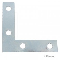 PLACA L PARA MUEBLE ZINC 2½ 4-PK 60989 ANVIL MARK - Envío Gratuito