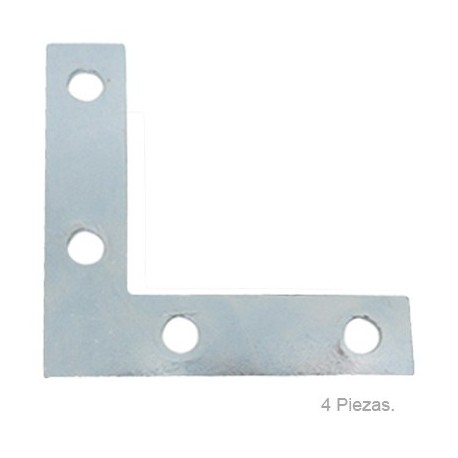 PLACA L PARA MUEBLE ZINC 2½ 4-PK 60989 ANVIL MARK - Envío Gratuito