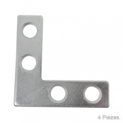 PLACA L PARA MUEBLE ZINC 1½ 4-PK 60985 ANVIL MARK - Envío Gratuito