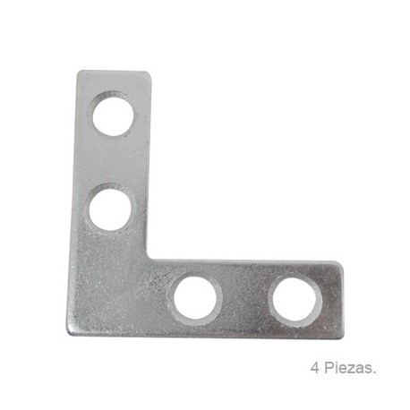 PLACA L PARA MUEBLE ZINC 1½ 4-PK 60985 ANVIL MARK - Envío Gratuito