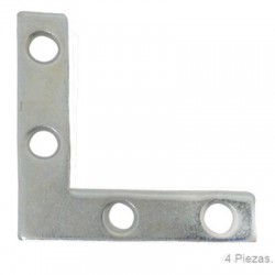 PLACA L PARA MUEBLE ZINC 2 4-PK 60987 ANVIL MARK - Envío Gratuito